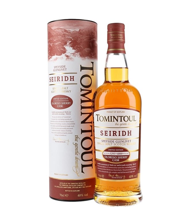 Tomintoul Seiridh 0,70 ltr 40%
