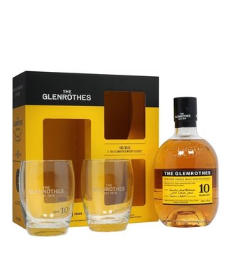 Glenrothes 10 Years Old Giftpack Met Glazen 0,70 ltr 40%