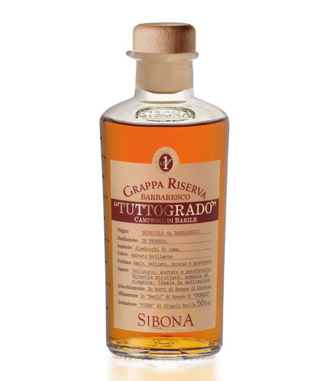 Grappa Sibona Barbaresco Tuttogrado 0,50 ltr 56%