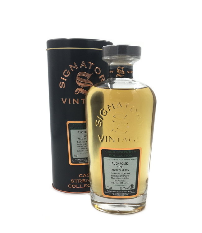 Auchroisk 1990 Signatory Cask Strength Cask 0,70 ltr 53,7%
