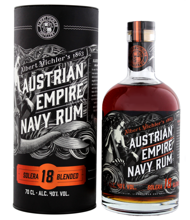 Austrian Empire Navy Rum Solera 18 Years Old 0,70 ltr 40%