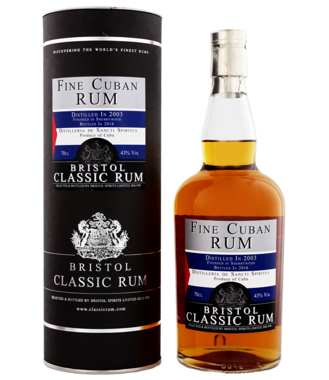 Bristol Cuban Rum Sherry Finish 2003/2016 0,70 ltr 43%