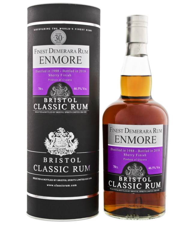 Bristol Enmore Guyana 30YO 1988/2018 Sherry Finish 0,70 ltr 46,5%