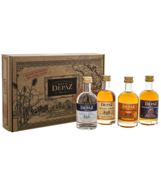 Depaz Depaz minatuur Kit (Blanc Cuv. de la Mont./Plantation/VSOP/XO) 4x0,05 ltr 45%