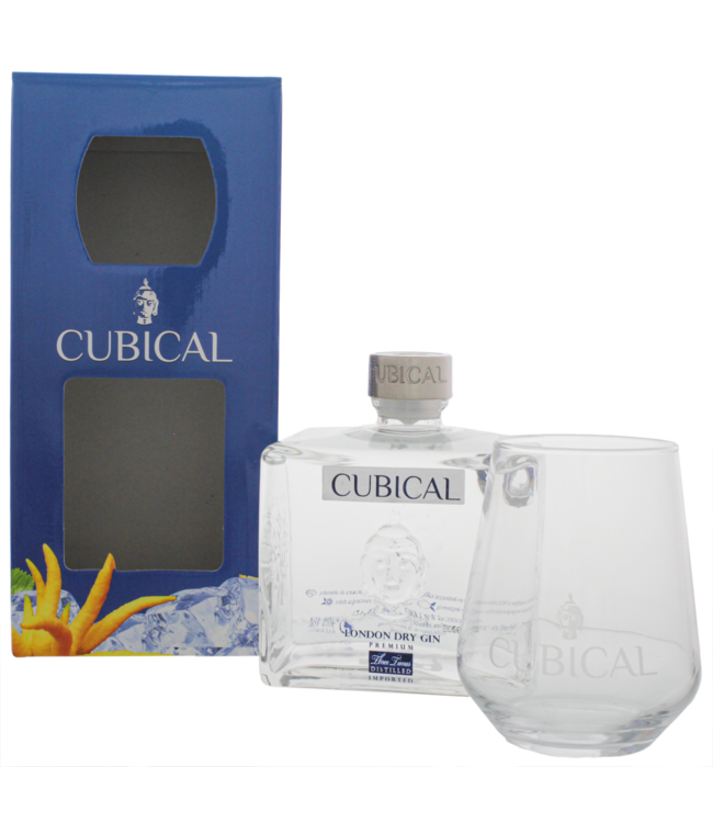 Cubical Premium London Dry Gin + Glass 0,70 ltr 40%
