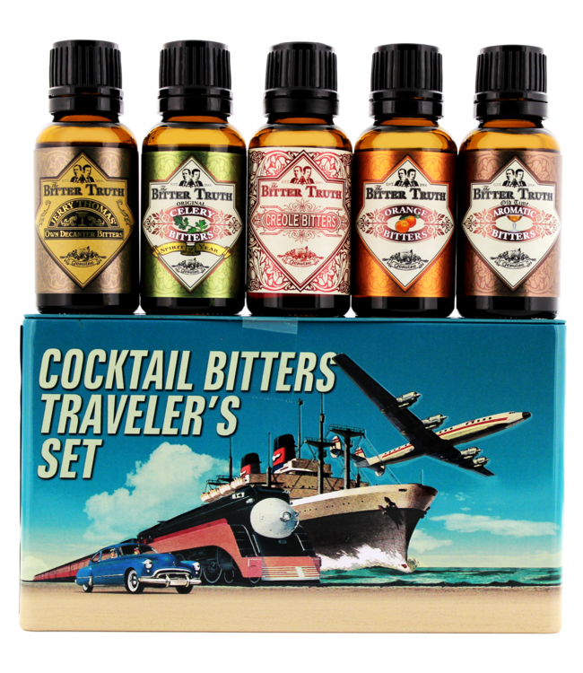 The Bitter Truth Cocktail Bitters Traveler's Set Tin 5 x 0,02 ltr 38,2%