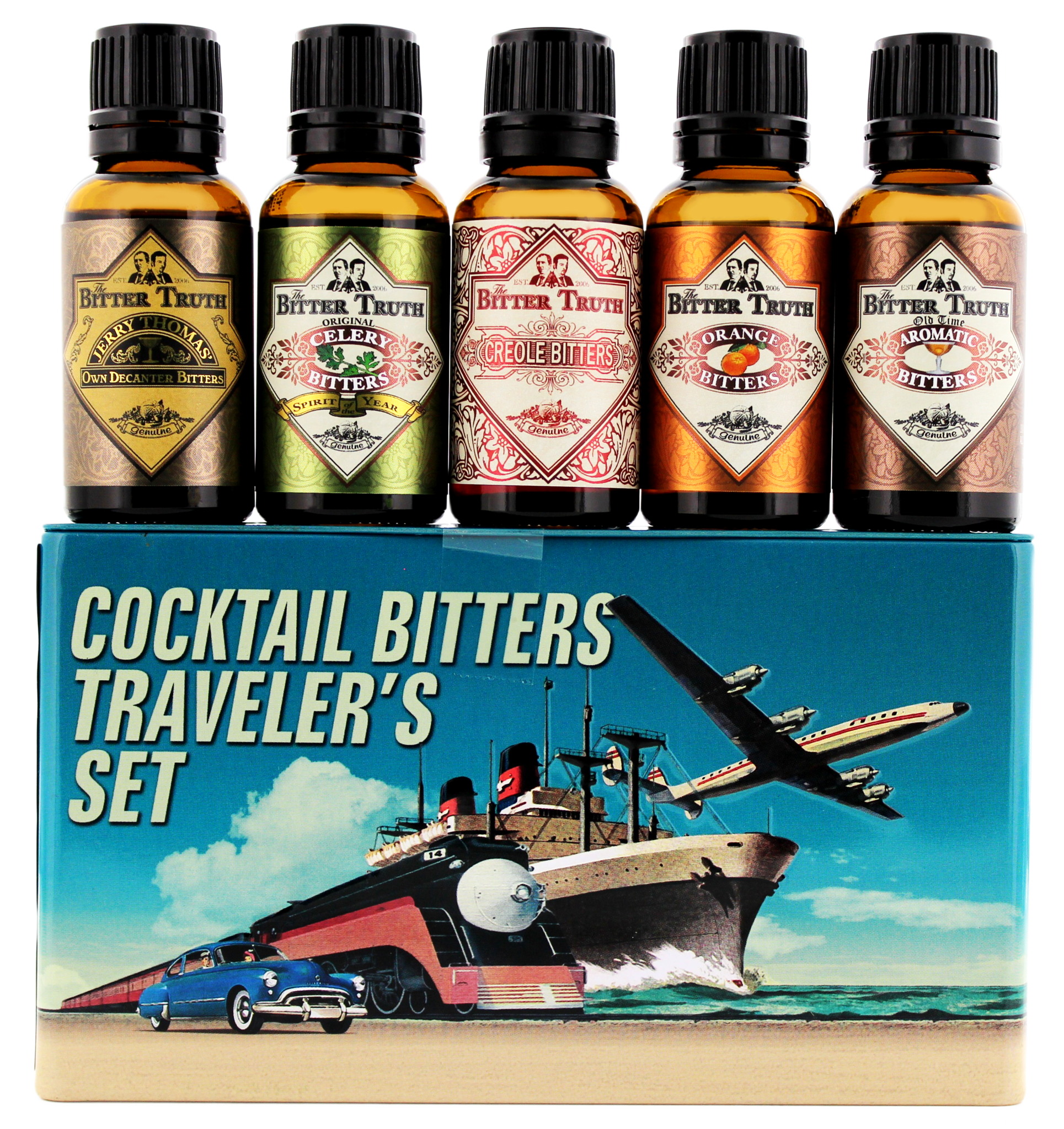 The Bitter Truth Cocktail Bitters Traveler's Set Tin 5 x 0,02 ltr 38,2%