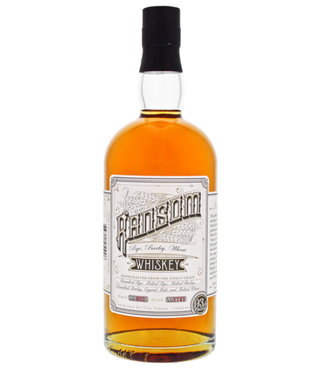 Ransom Rye Barley Wheat Whiskey 0,75 ltr 46,7%