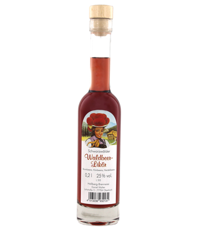 Schwarzwaldmadel Waldbeer-Likor 0,20 ltr 25%