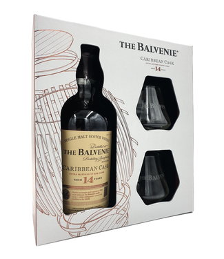 Balvenie Balvenie 14 Years Old Caribbean Cask Met 2 Glazen 0,70 ltr 43%