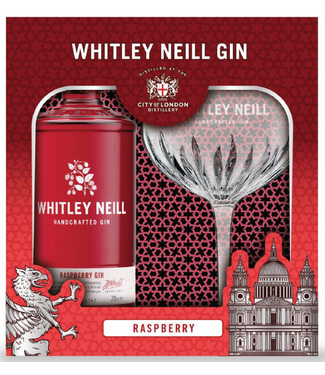 Whitley Neill Whitley Neill Raspberry Giftpack Met Glas 0,70 ltr 43%