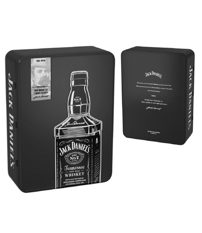 Magistraat puberteit Kakadu Jack Daniels Black Label Old No 7 in Tin met 2 Glazen 0,70 ltr 40% -  Whiskysite.nl World of Fine Spirits