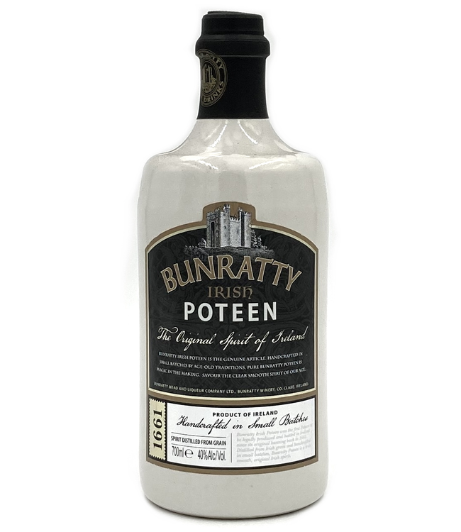 Bunratty Poteen Ceramic Irish Spirit 0,70 ltr 40%