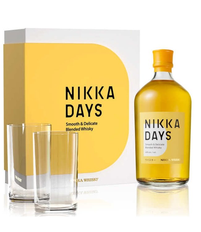 Nikka Days Cadeauverpakking Met 2 Glazen 0,70 ltr 40%