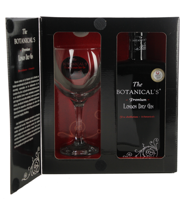 The Botanical's London Premium Dry Gin Giftpack Met Glas 0,70 ltr 42,5%