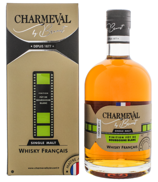 Whisky français Charmeval by Bruant finition en fût de Bourgogne blanc