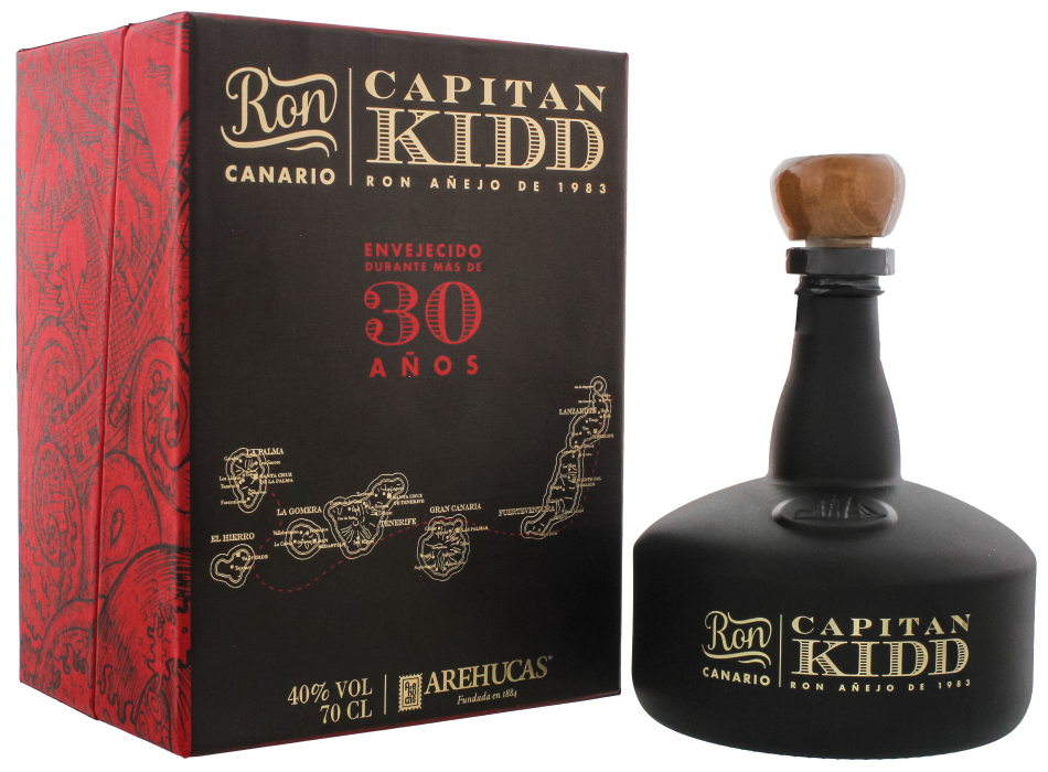 Arehucas Capitan Kidd 30 Years Old 0,70 ltr 40%