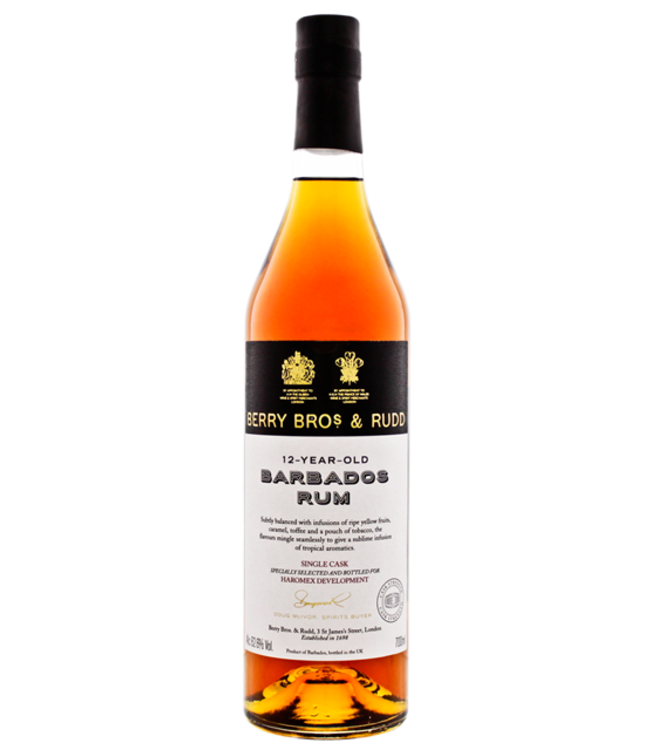 Berry Bros & Rudd Barbados Single Cask Rum Cask Strength 12 Years Old 0,70 ltr 62,6%