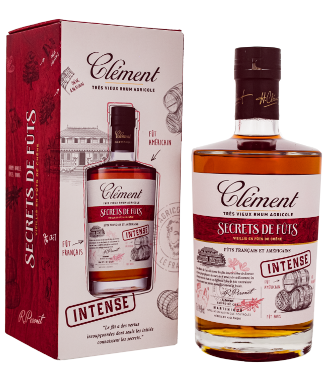 Clement Tres Vieux Rhum Agricole Secrets de Futs Intense 0,70 ltr 41,4%
