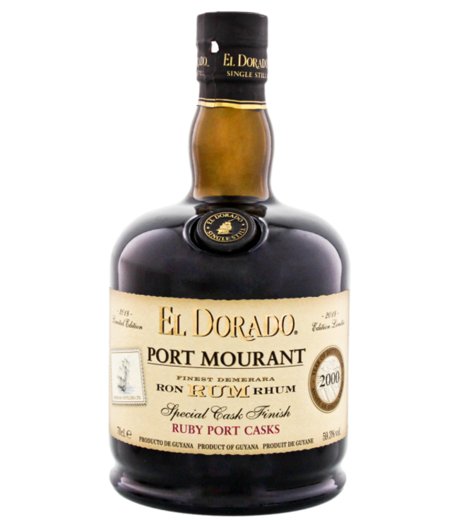 El Dorado Rum Port Mourant Ruby Port Special Cask Finish 2000 Limited Edition 2018 0,70 ltr 59,3%