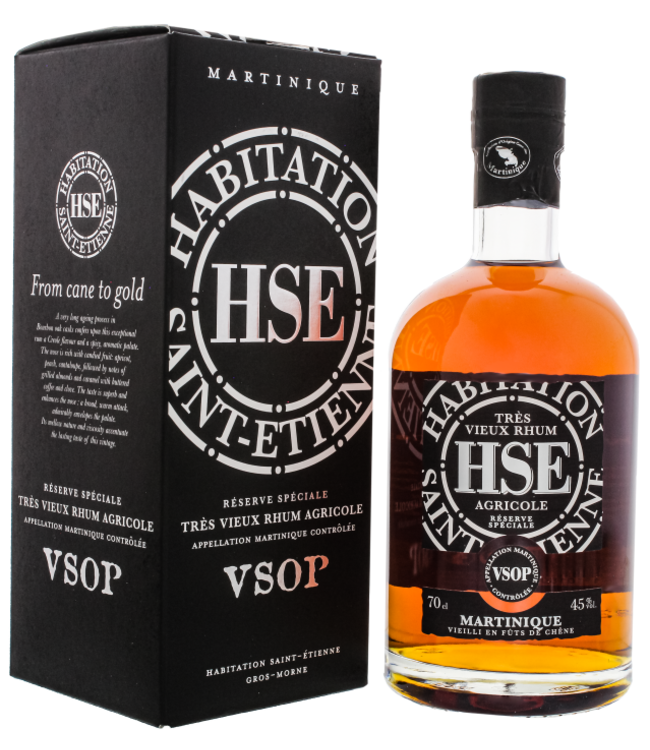 HSE Tres Vieux Rhum Agricole VSOP 0,70 ltr 45%