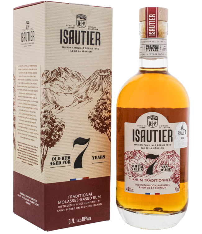 Isautier 7 Years Old Rhum Vieux 0,70 ltr 40%