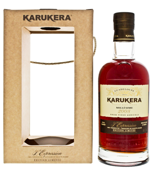 Karukera Rhum Vieux Millesime 2008 L Expression 0,70 ltr 48,1%