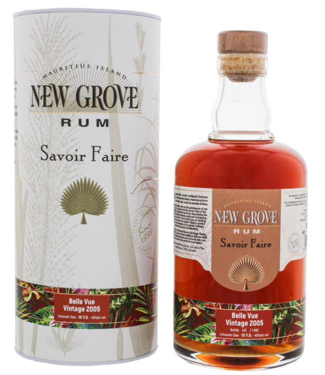 New Grove Savoire Faire Belle Vue Vintage 2005 0,70 ltr 45%