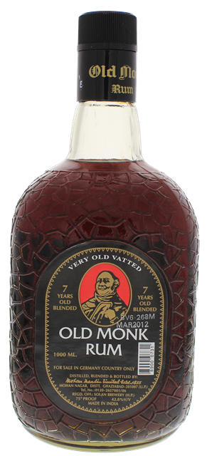 Old Monk 7 Years Old 1,0 ltr 42,8%