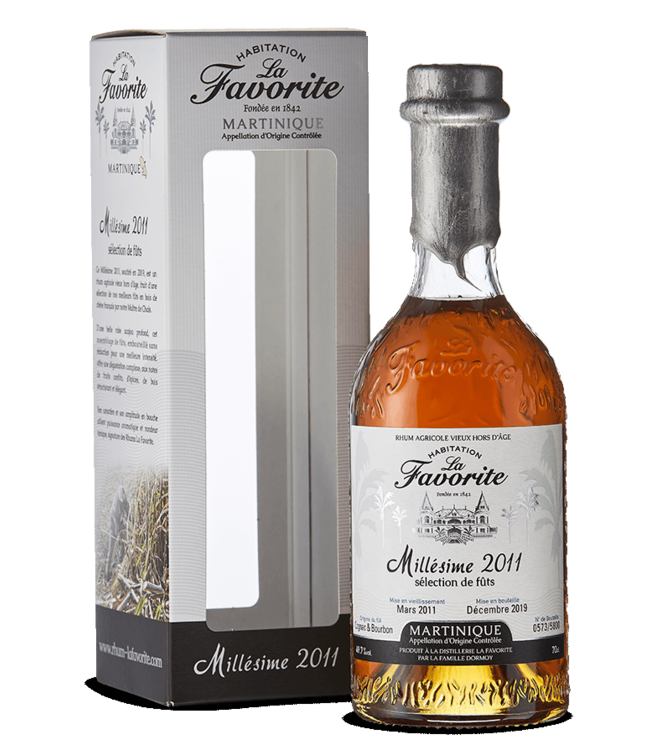 La Favorite Rhum Agricole Vieux Hors dAge Millesime 2011 0,70 ltr 49,7%