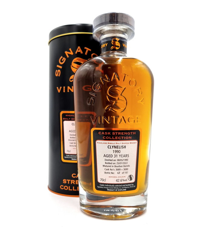 Clynelish 1990 Signatory Cask Strength Cask 3689 + 3690 0,70 ltr 42,6%