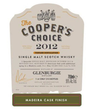 Glenburgie Glenburgie 9 Years Old 2012 Cooper's Choice 0,70 ltr 56%