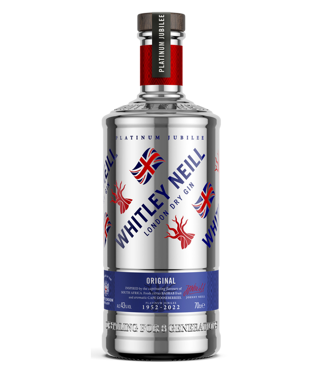 Whitley Neill Platinum Gin Queen's Jubilee Edition 0,70 ltr 43%