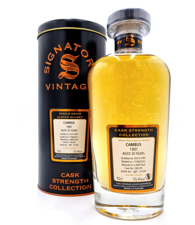 Cambus 1991 Signatory Cask Strength Cask 104228 0,70 ltr 55,4%