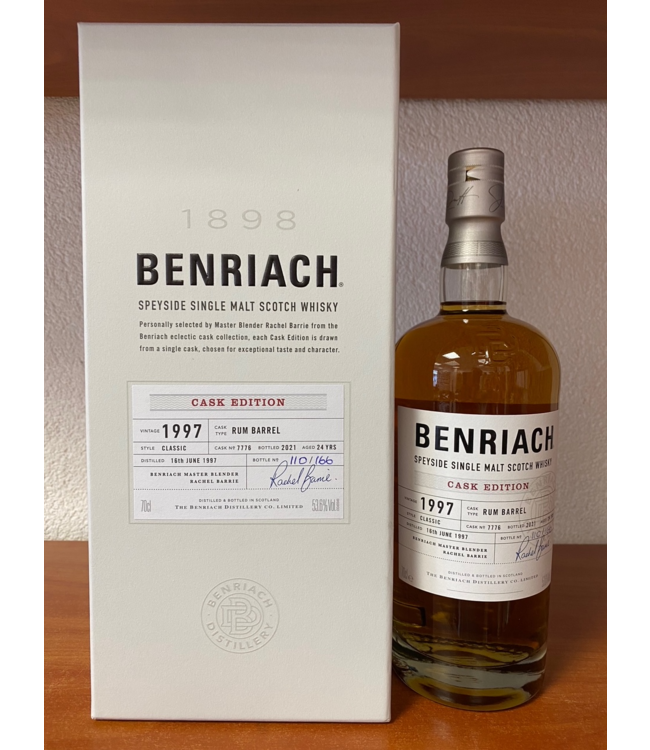 BenRiach Cask Edition 24 Years Old 1997 Cask No. 7776 0,70 ltr 53,6%