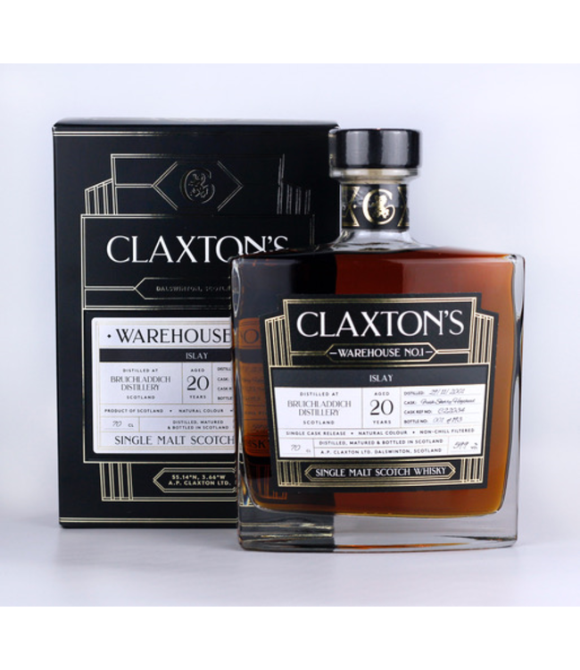 Bruichladdich 20 Years Old 2001 Claxton's Warehouse 1 0,70 ltr 59,9%