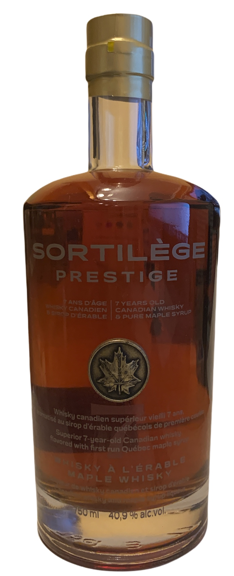BUY] Sortilège Prestige 7 Year Old Canadian Maple Whisky at