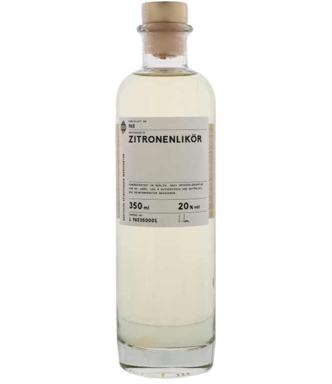 DSM No. 965 Apothekers Zitronenlikör 0,35 ltr 20%