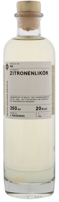 DSM No. 965 Apothekers Zitronenlikör 0,35 ltr 20%