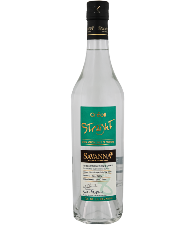 Savanna Creol Straight Rhum Blanc Agricole Batch No. 2 0,50 ltr 67,4%