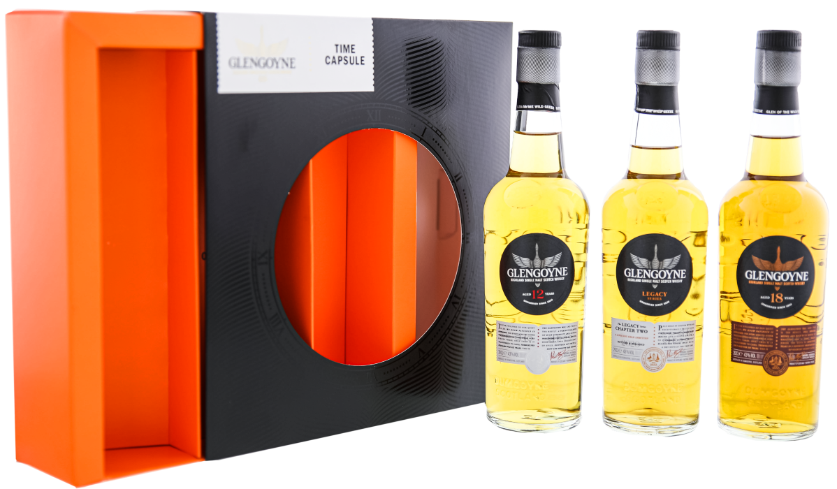 Glengoyne Time Keeper Giftset (12 Years/Legacy Chapter Two/18 Years) 0,60 ltr 44,67% 63.15