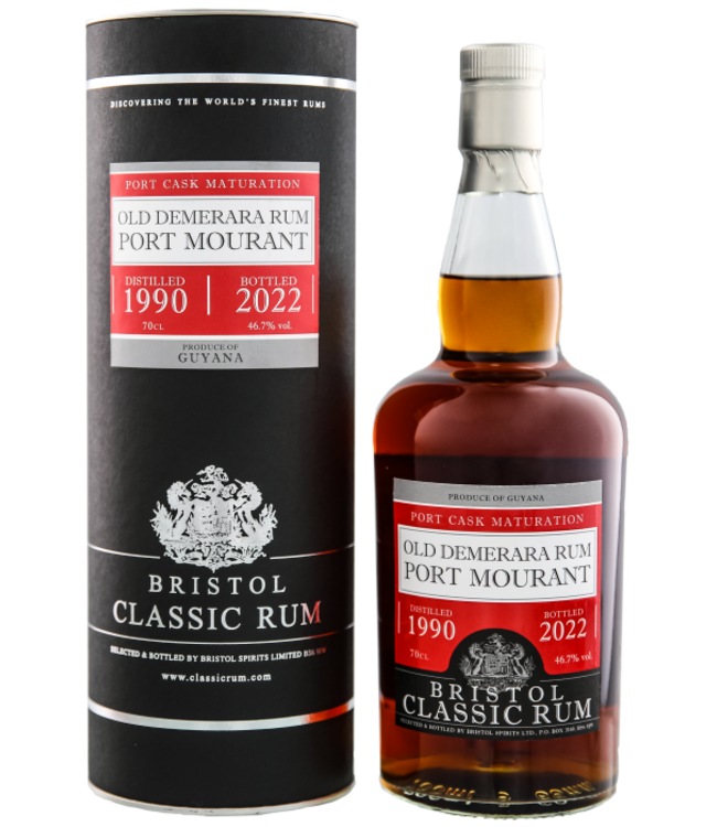 Bristol Port Mourant Guyana 1990/2022 Port Finish 0,70 ltr 46,7%