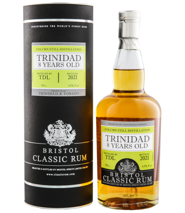 Bristol Trinidad 8 Years Old 2021 0,70 ltr 43%