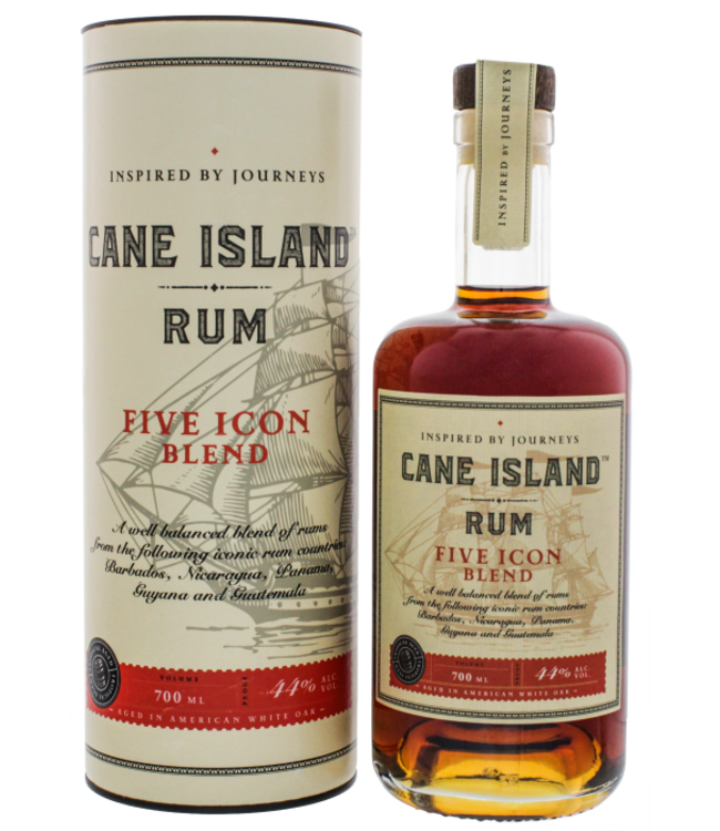 Cane Island Five Icon Blend Rum 0,70 ltr 44%