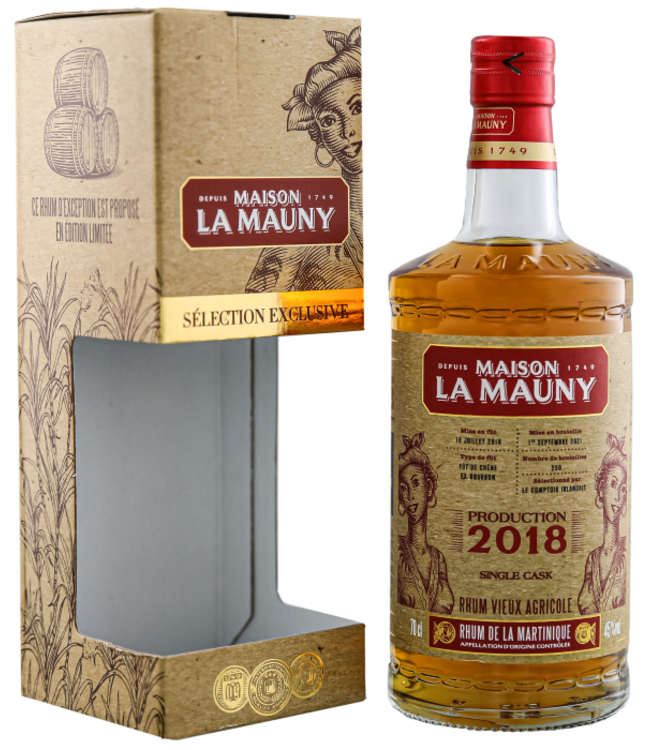 La Mauny 2018 Rhum Vieux Agricole 0,70 ltr 45%