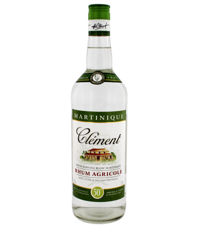 Clement Rhum Agricole Blanc 1,00 ltr 50%