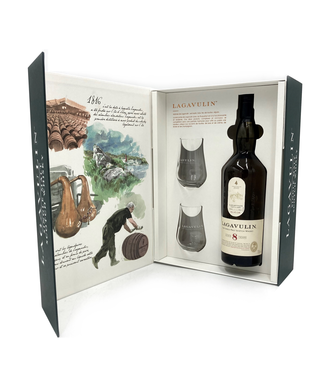 Lagavulin Lagavulin 8 Years Old Giftbox met 2 Glazen 0,70 ltr 48%