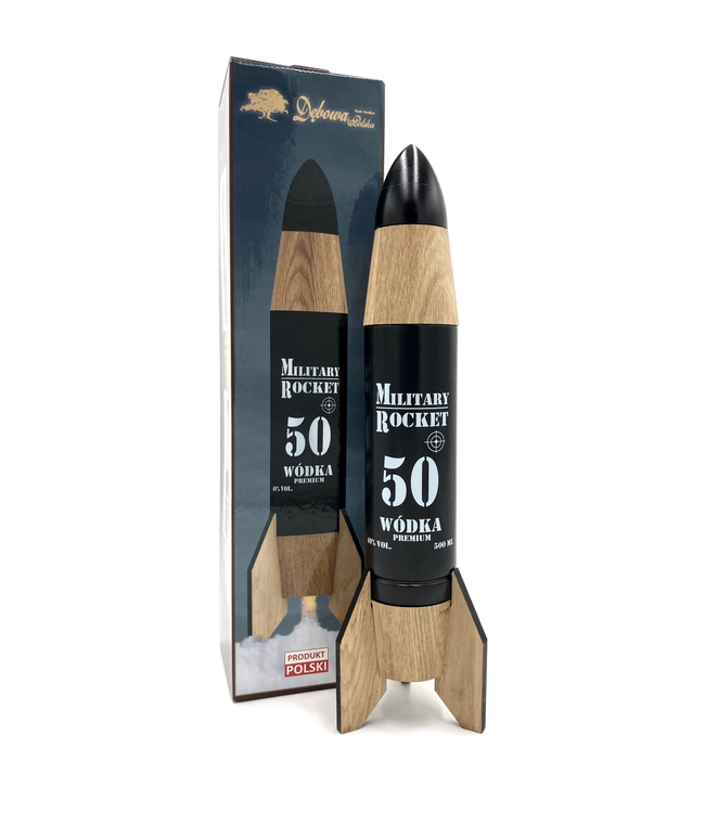 Debowa Military Rocket Met Vodka 0,50 ltr 40%