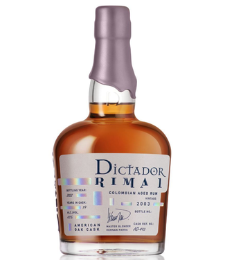 Dictador Dictador Rima American Oak Vintage 2003 0,70 ltr 43%