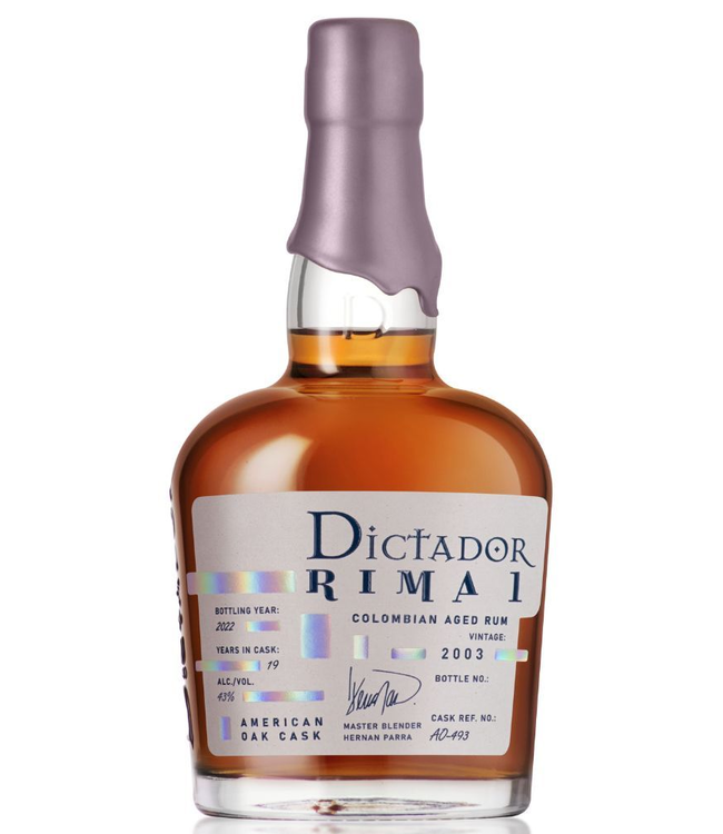 Dictador Rima American Oak Vintage 2003 0,70 ltr 43%